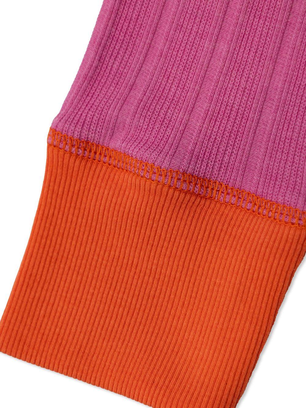 Leggings per bambina Bobo Choses fucsia con stampa logo sulla gamba - Rubino Kids