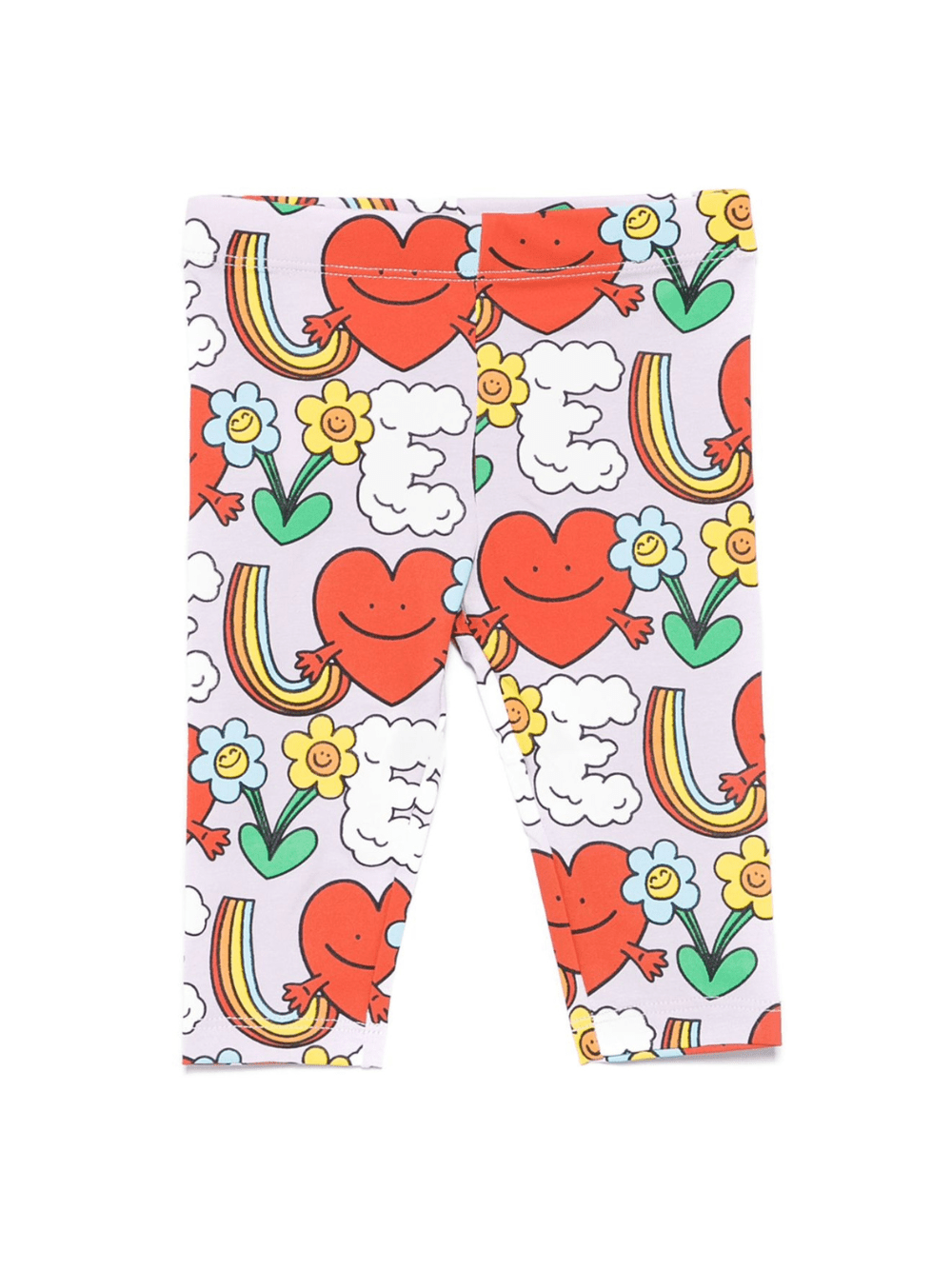 Leggings per neonata Stella McCartney Kids lilla con stampa grafica - Rubino Kids