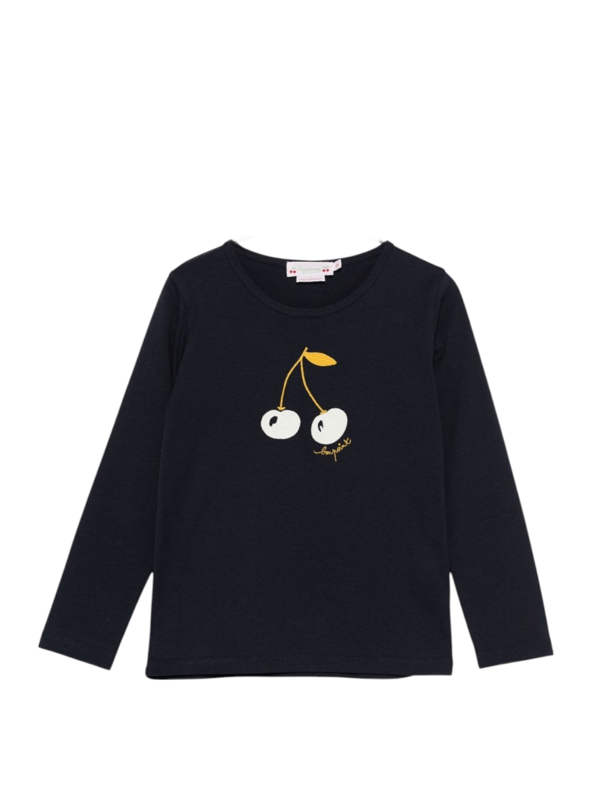 Maglia per bambina Bonpoint blu con stampa ciliegia - Rubino Kids