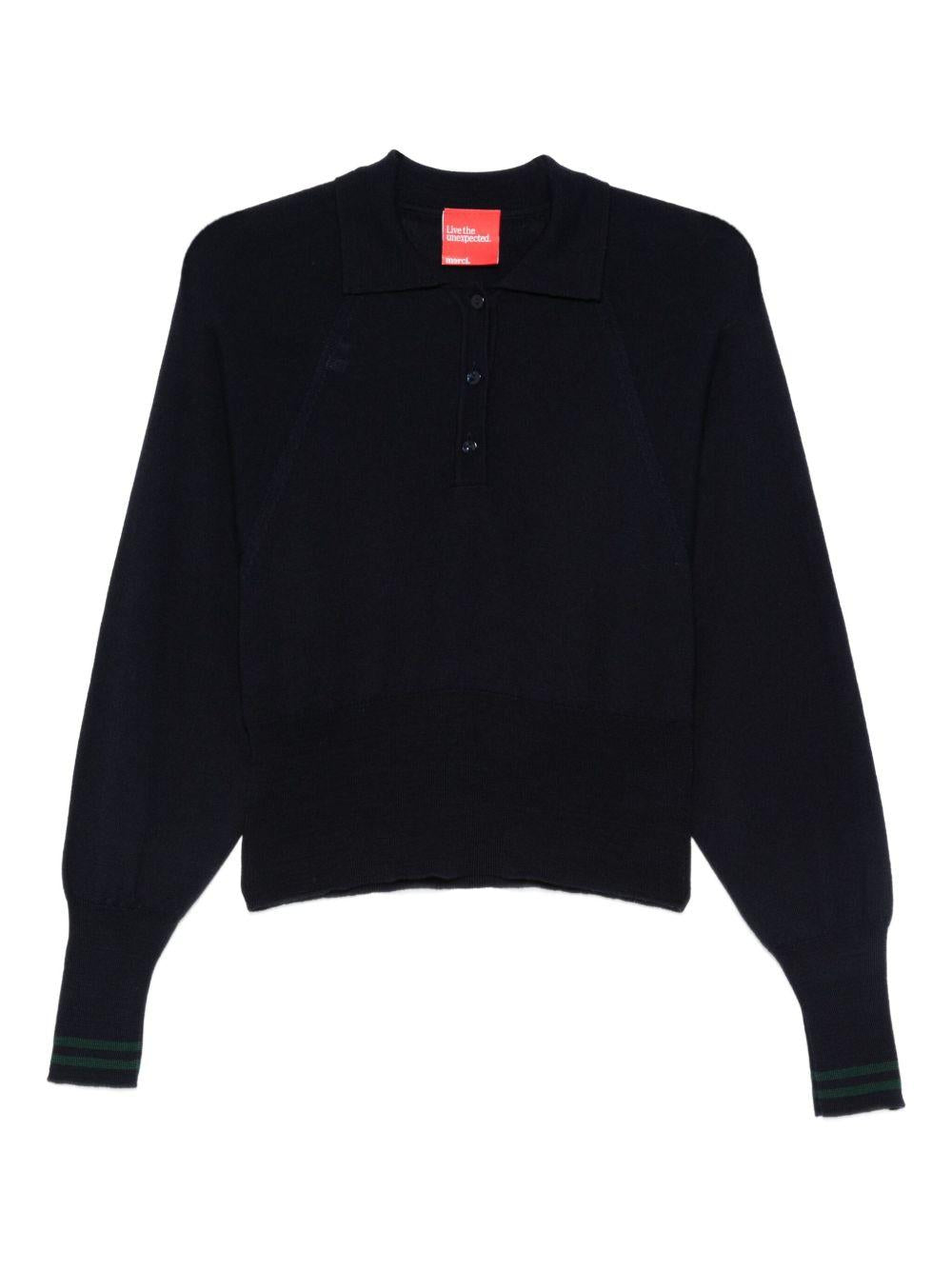 Maglia per donna Merci blu con colletto stile polo - Rubino Kids