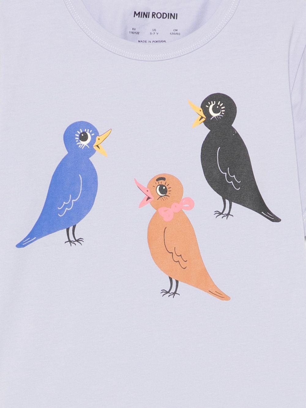 Maglietta per bambina Mini Rodini lilla con stampa grafica - Rubino Kids