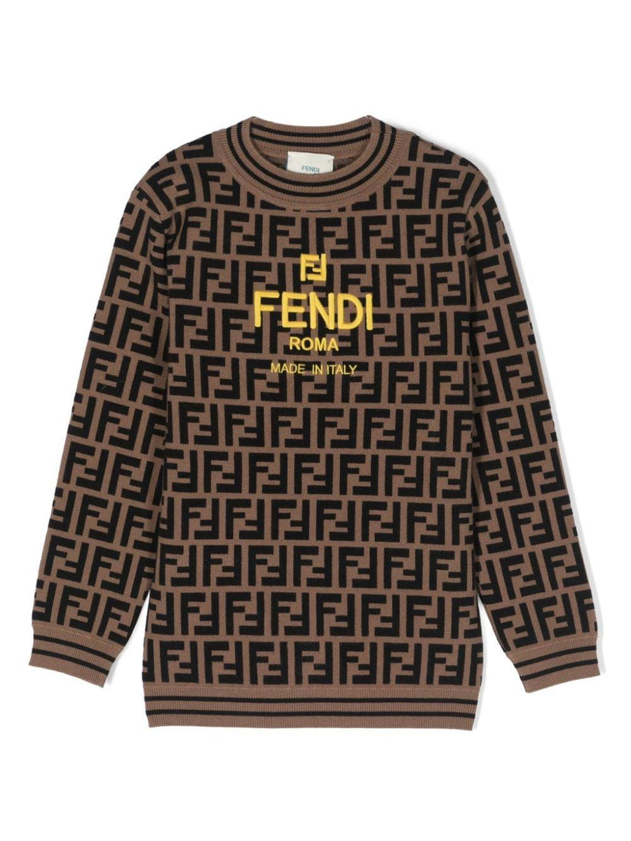 FENDI KIDS Logo Sweater Offer Price