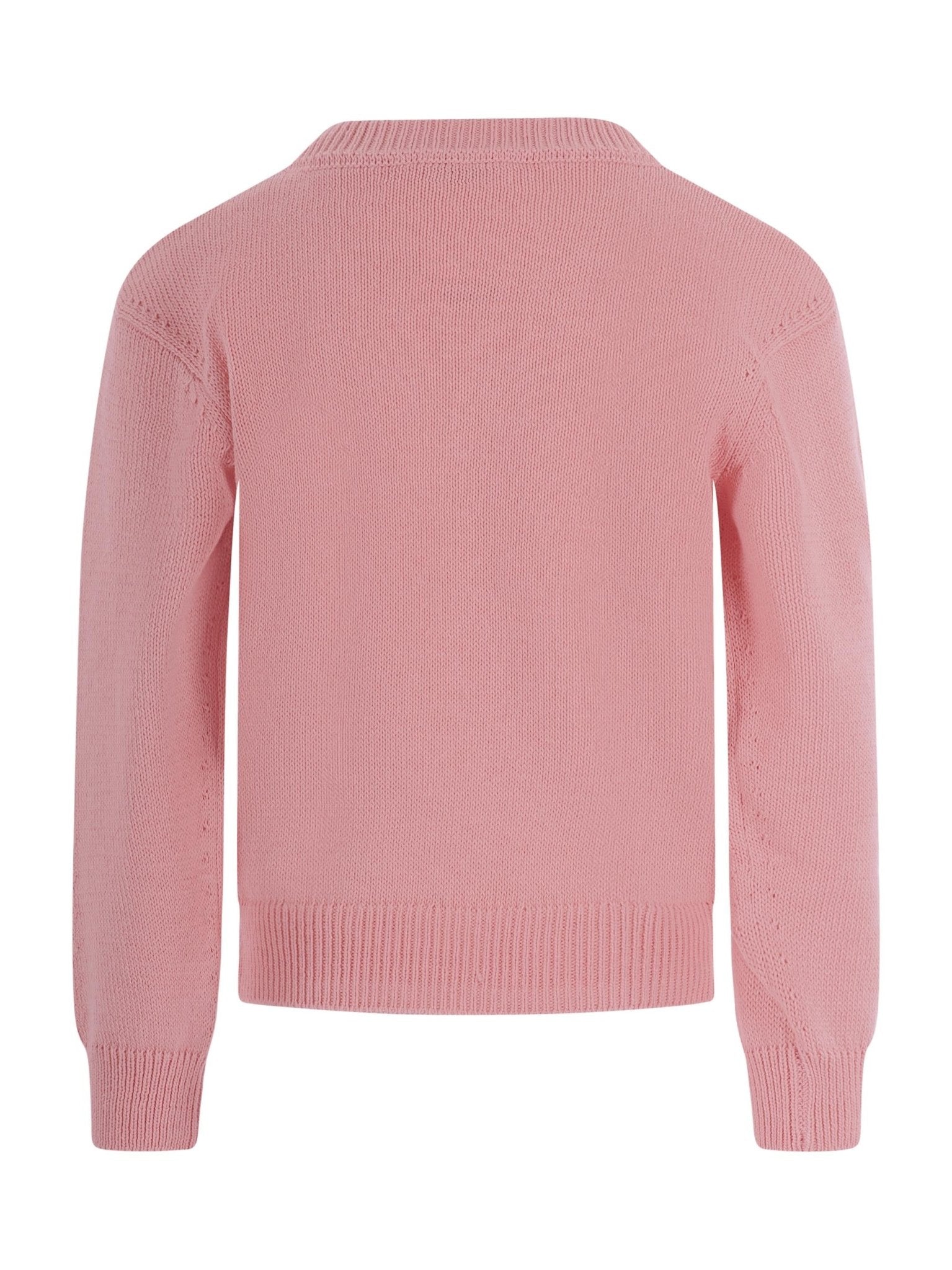 Maglione per bambina Bonpoint rosa con stampa ciliegia sul davanti - Rubino Kids