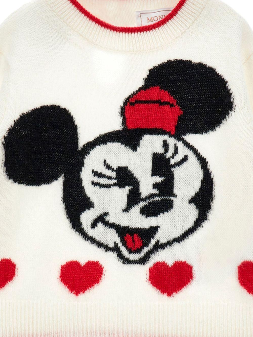 Maglione per bambina Monnalisa bianco con Minnie - Rubino Kids
