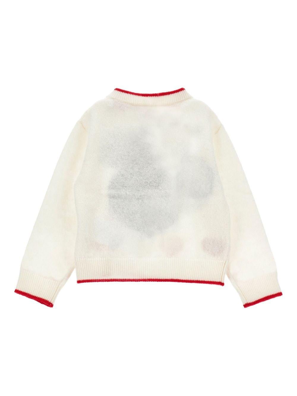 Maglione per bambina Monnalisa bianco con Minnie - Rubino Kids