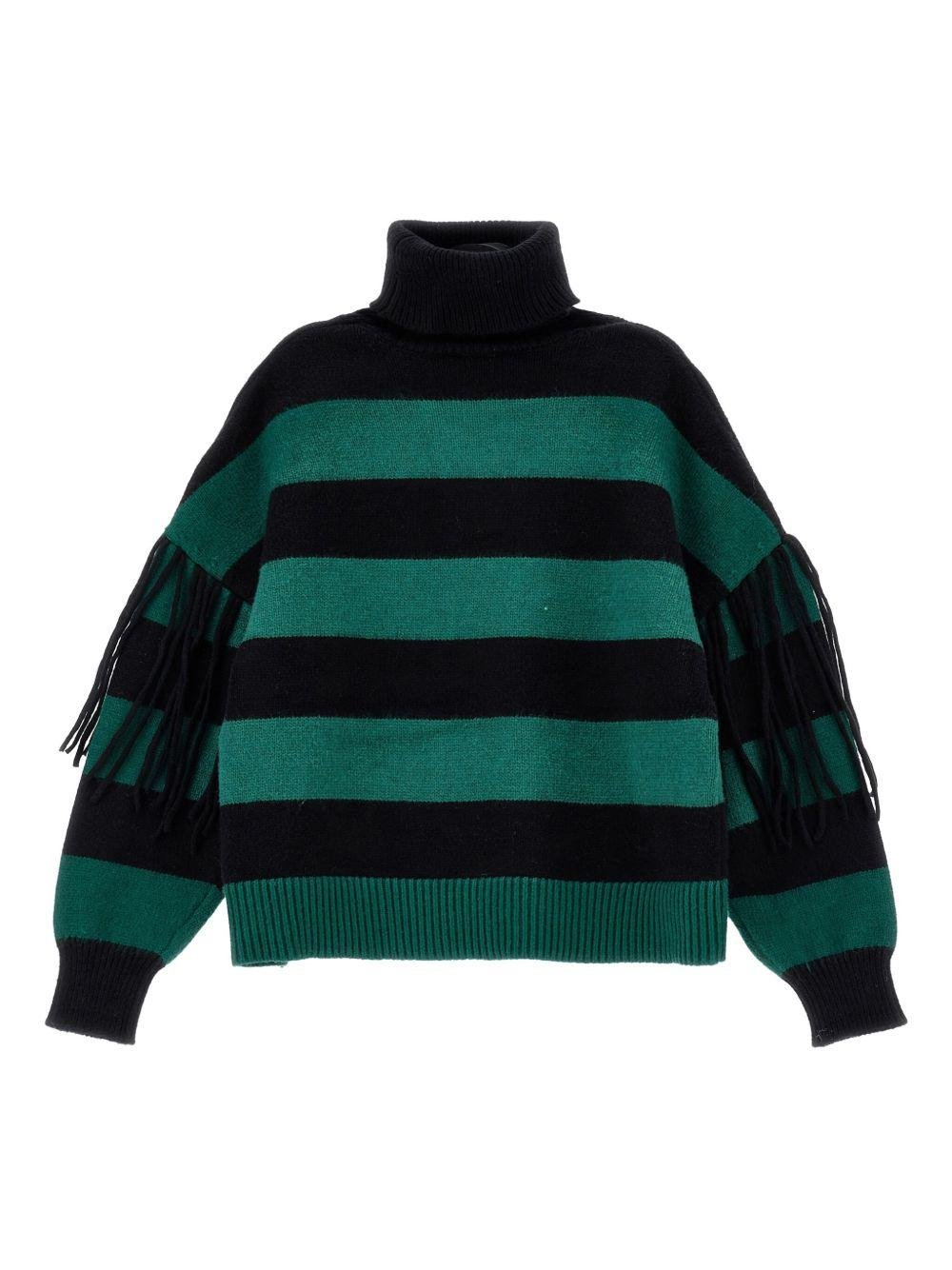 Maglione per bambina Monnalisa multicolore a righe - Rubino Kids