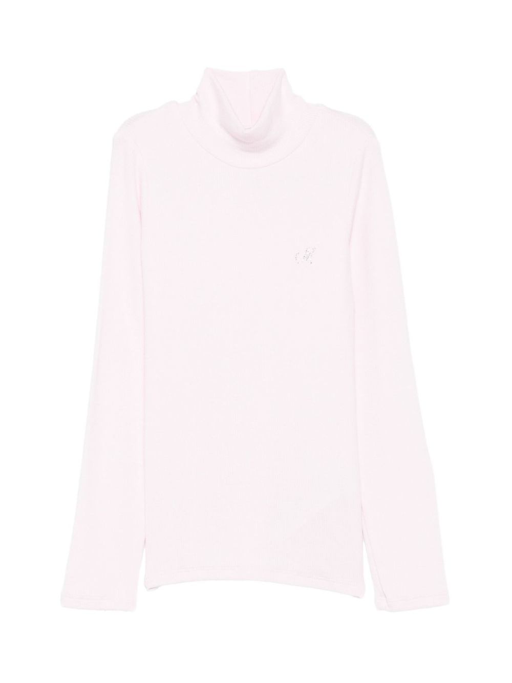 Maglione per bambina Monnalisa rosa con collo alto - Rubino Kids