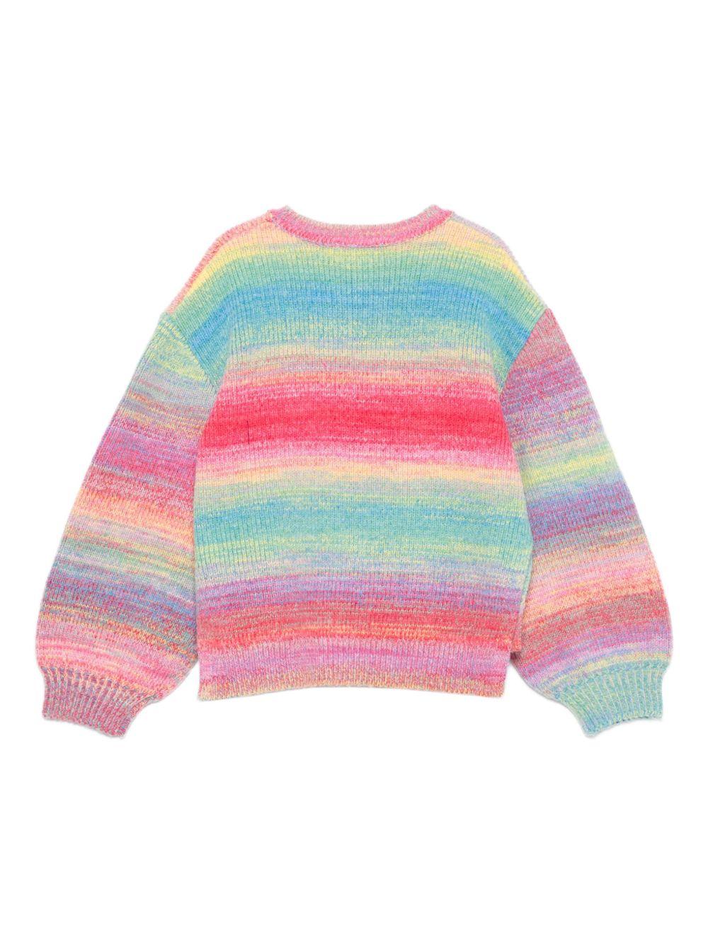 Maglione per bambina Stella McCartney Kids multicolore a righe - Rubino Kids
