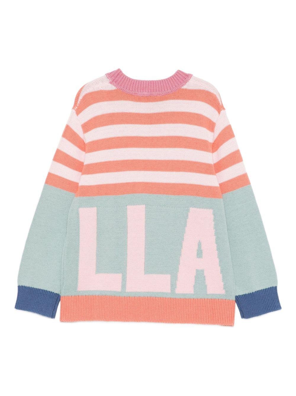 Maglione per bambina Stella McCartney Kids multicolore a righe - Rubino Kids