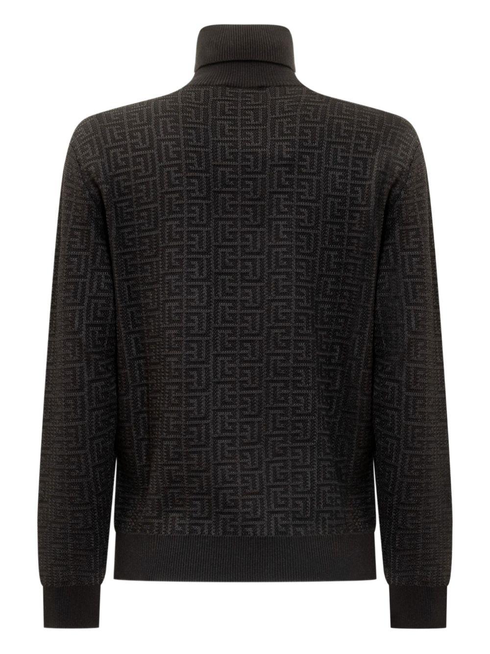 Maglione per bambino Balmain Kids nero a collo alto - Rubino Kids