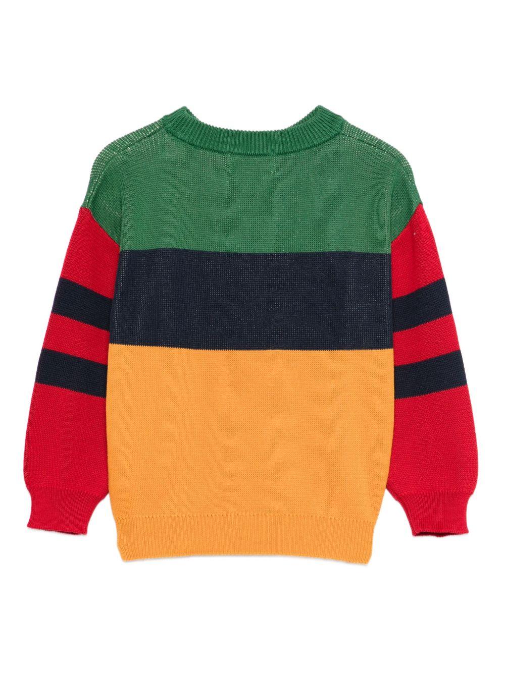 Maglione per bambino Bobo Choses multicolore con logo sul davanti - Rubino Kids