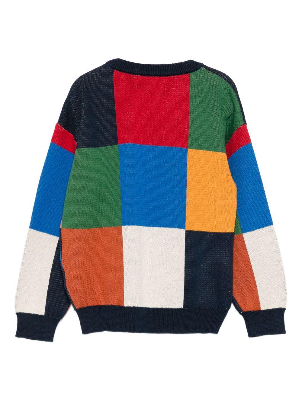 Maglione per bambino Bobo Choses multicolore con logo sul davanti - Rubino Kids