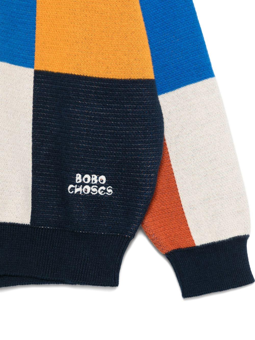 Maglione per bambino Bobo Choses multicolore con logo sul davanti - Rubino Kids