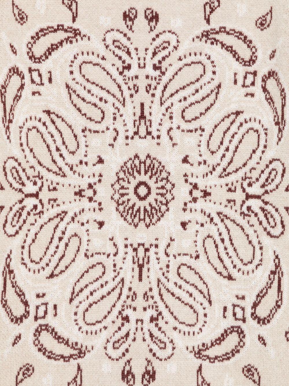 Maglione per bambino Eleventy Kids beige con motivo Paisley - Rubino Kids