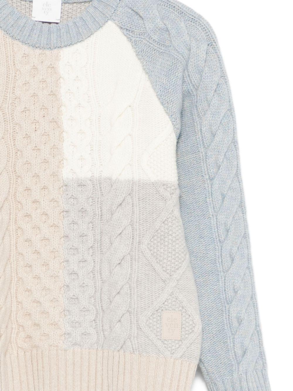 Maglione per bambino Eleventy Kids multicolore a girocollo - Rubino Kids