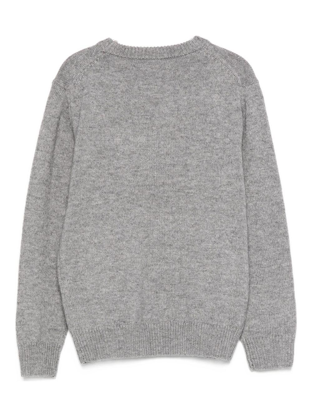 Maglione per bambino MC2 Saint Barth Kids nero con ricamo Grinch sul davanti - Rubino Kids