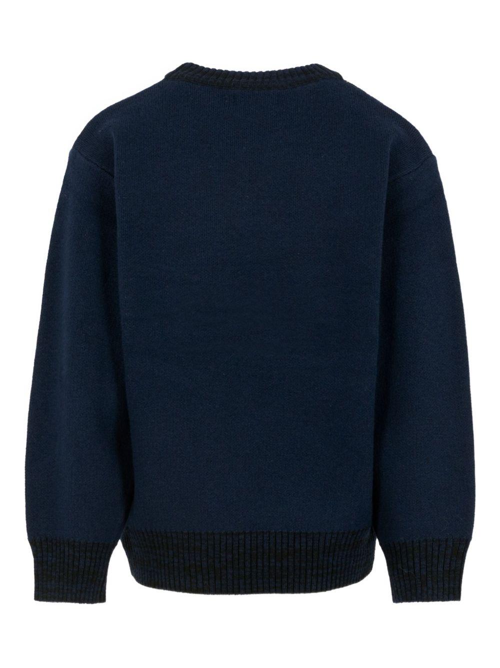 Maglione per bambino Molo blu con stampa alieni - Rubino Kids