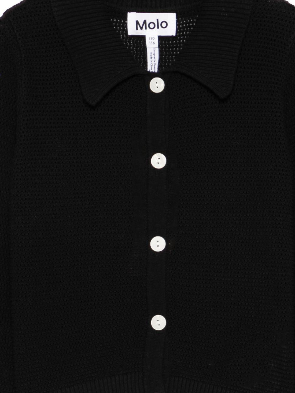 Maglione per bambino Molo nero con trama traforata - Rubino Kids