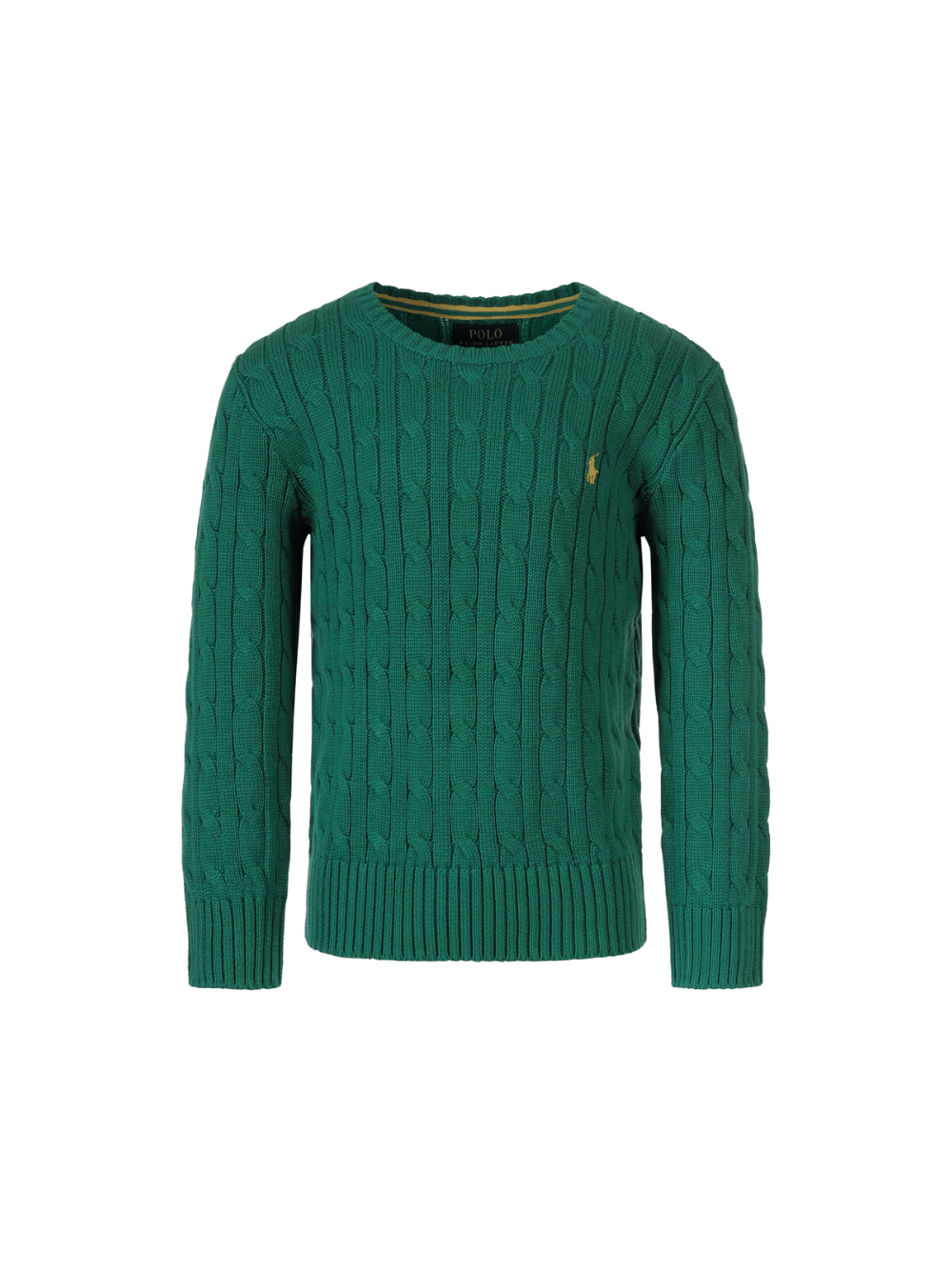 Maglione per bambino Polo Ralph Lauren Kids verde con ricamo Polo Pony sul davanti - Rubino Kids