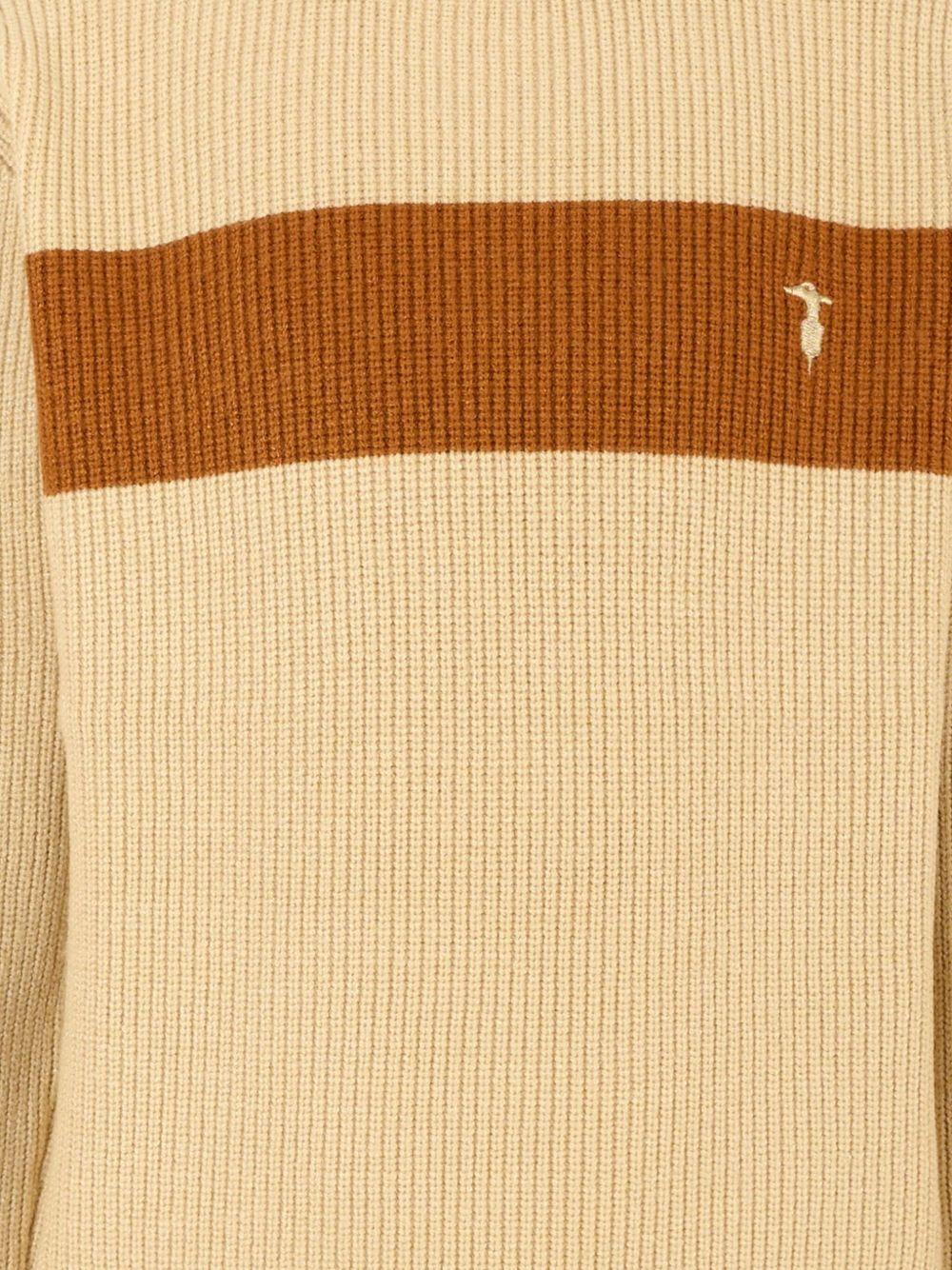 Maglione per bambino Trussardi Junior beige con decorazione sul davanti - Rubino Kids