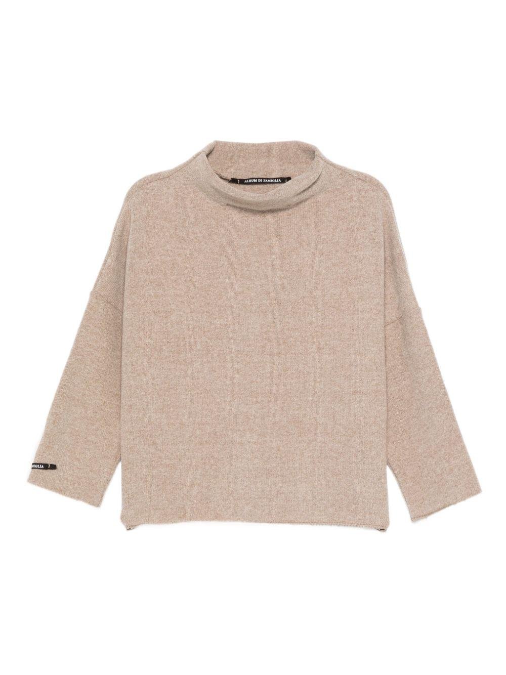 Maglione per neonata Album Di Famiglia Kids beige con maniche a 3/4 - Rubino Kids