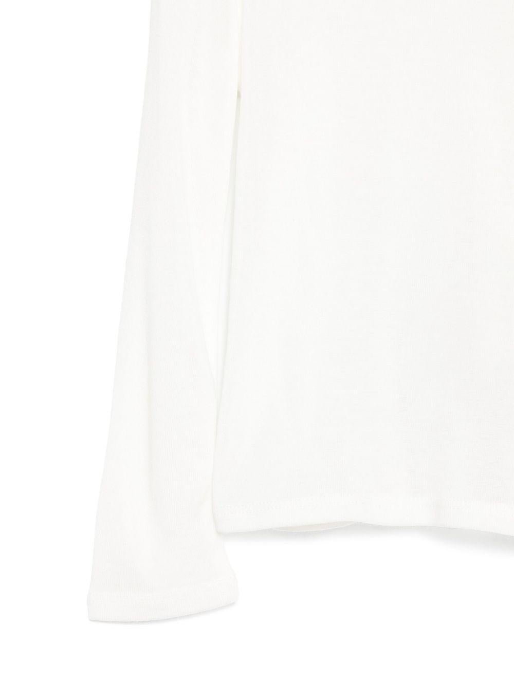 Maglione per neonata Elisabetta Franchi La Mia Bambina bianco con collo alto - Rubino Kids