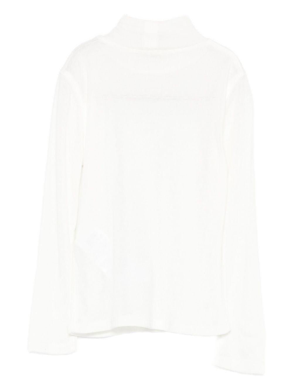 Maglione per neonata Elisabetta Franchi La Mia Bambina bianco con collo alto - Rubino Kids