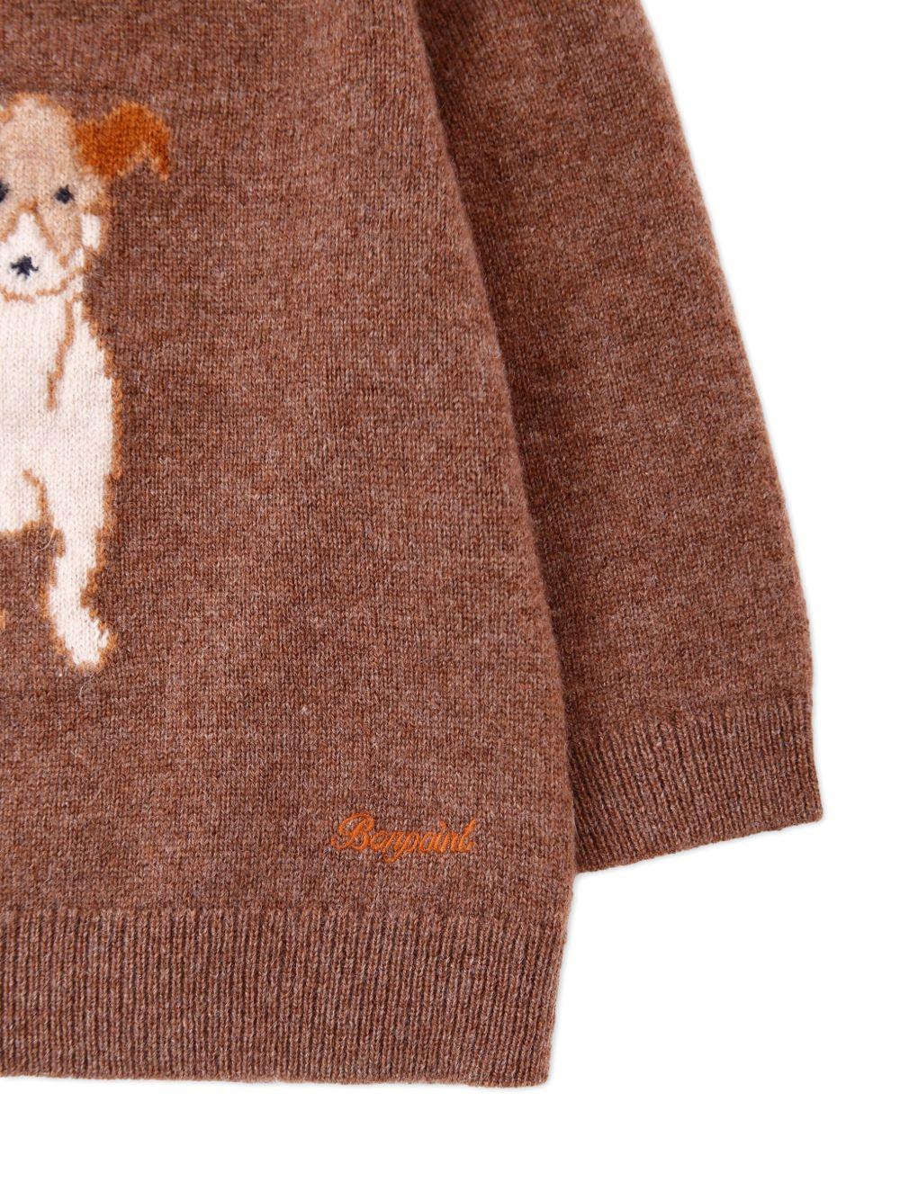 Maglione per neonati Bonpoint in cashmere con motivo ricamato - Rubino Kids