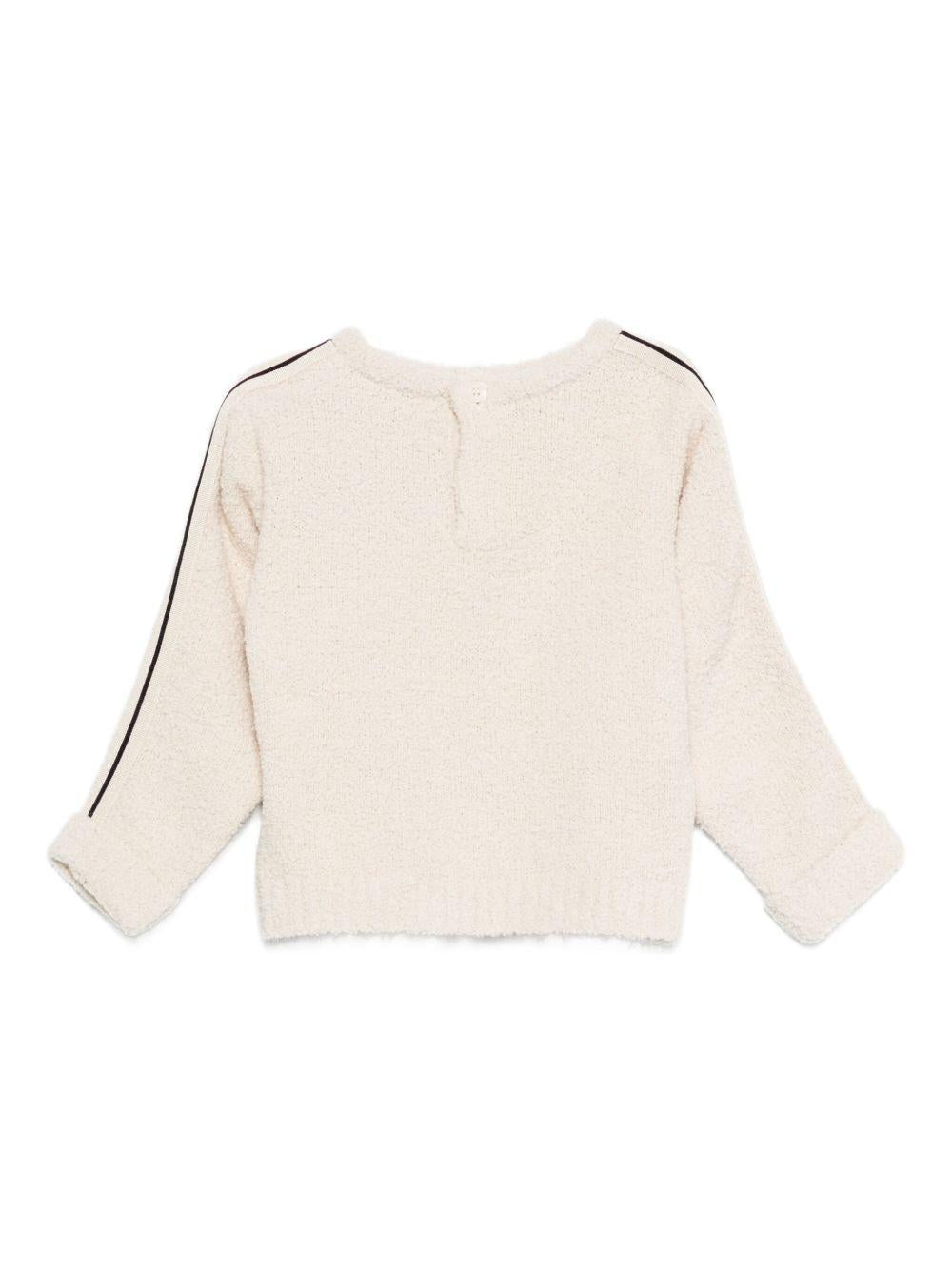 Maglione per neonato Palm Angels Kids beige girocollo - Rubino Kids