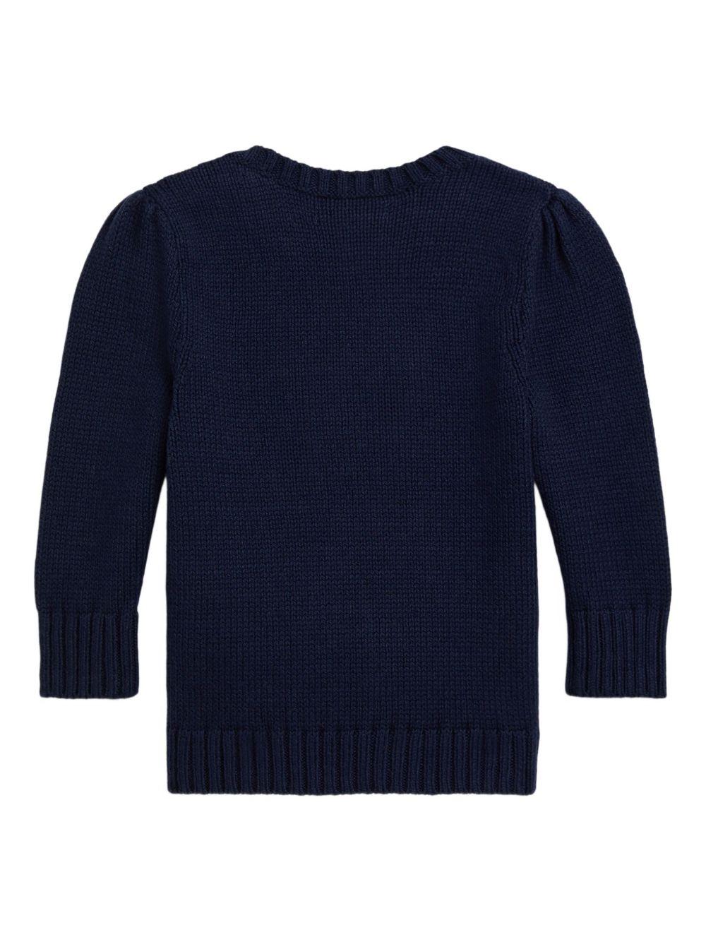 Maglione per neonato Polo Ralph Lauren Kids con motivo Polo Bear - Rubino Kids