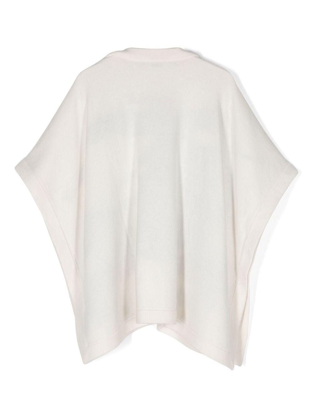 Mantella per bambina Burberry Kids bianco con stampa Horsebit - Rubino Kids