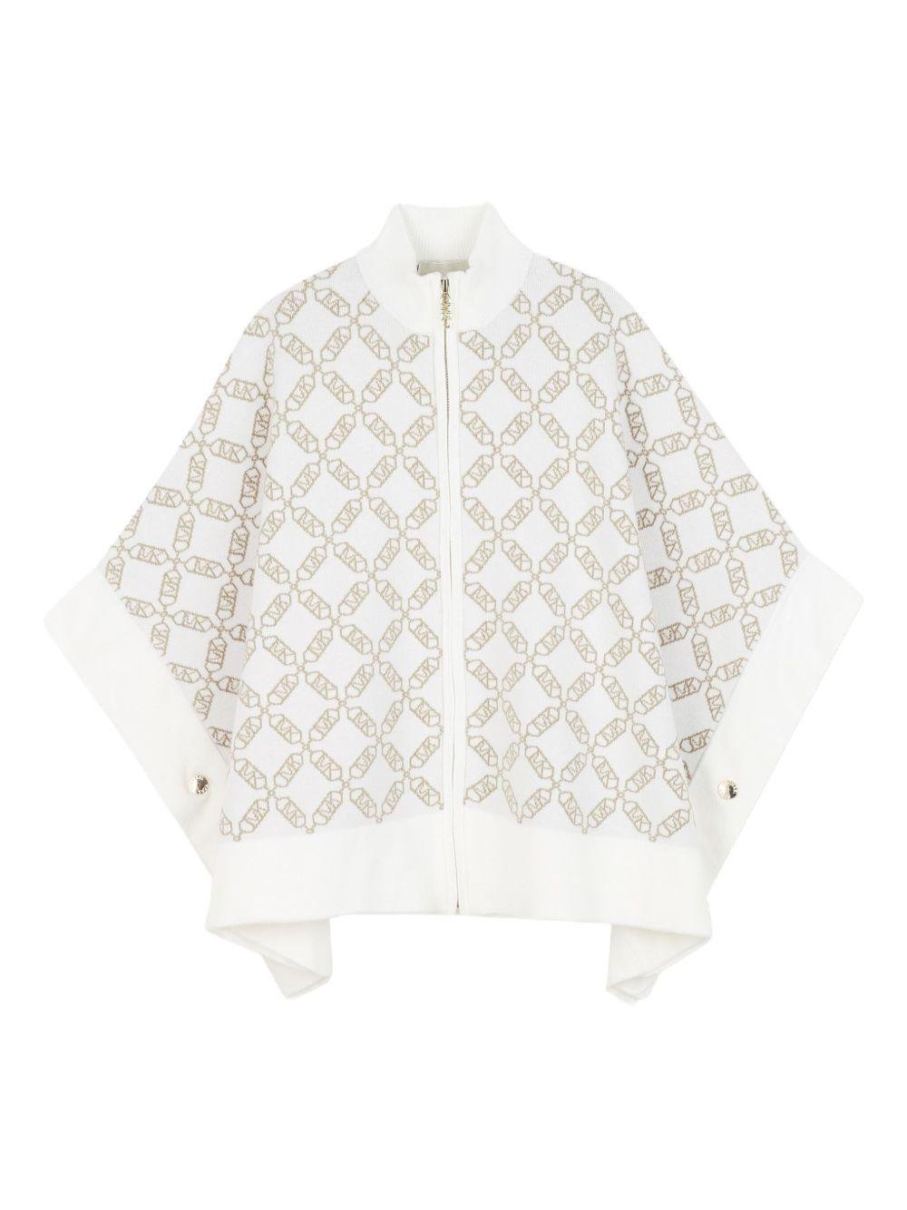 Mantella per bambina Michael Kors Kids bianco con motivo jacquard all - over - Rubino Kids