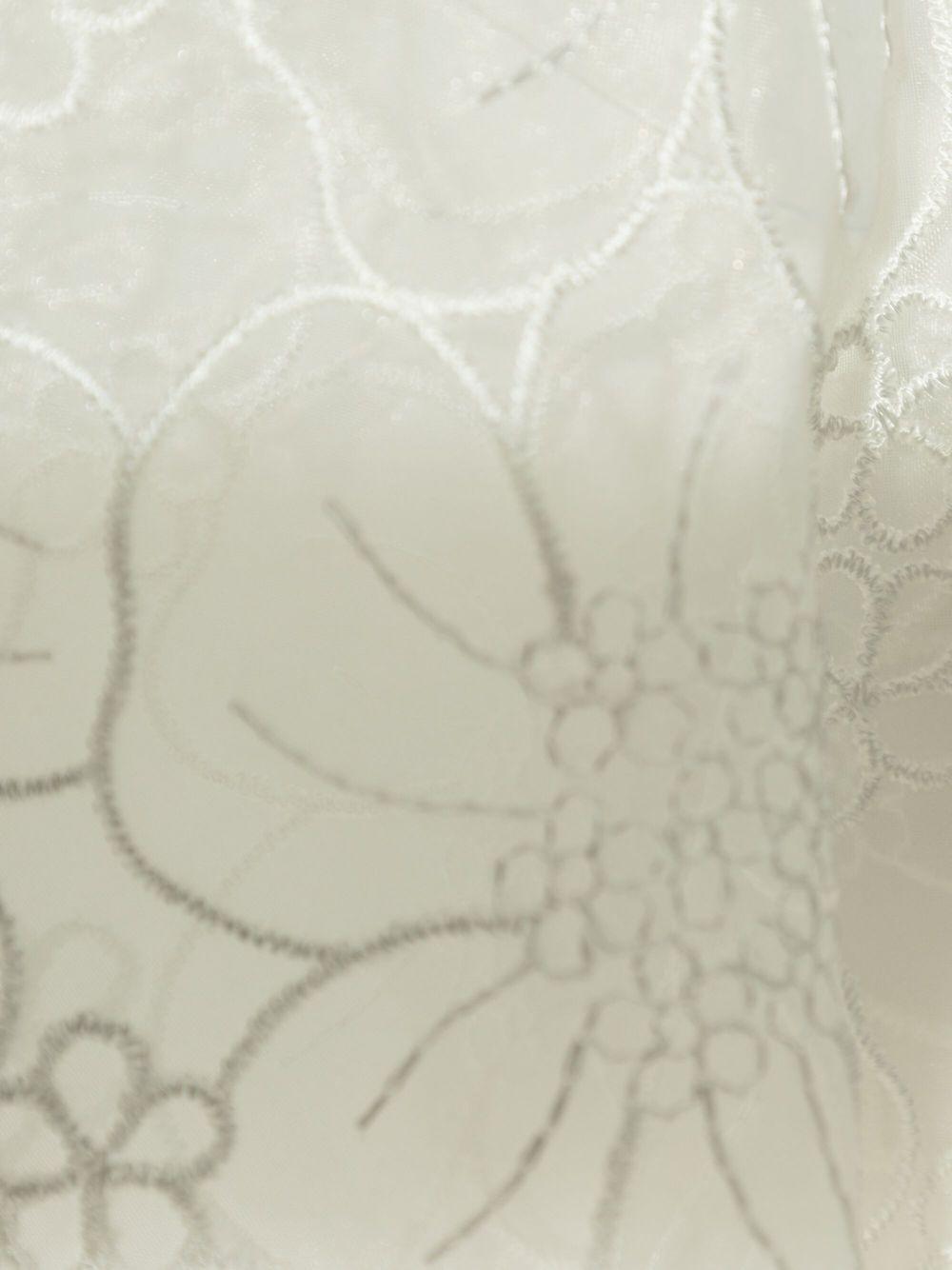 Mantella per bambina Self - Portrait Kids bianco a fiori - Rubino Kids