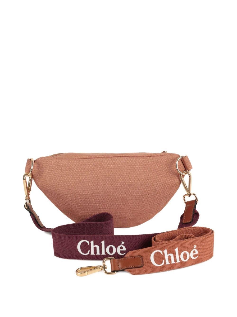 Marsupio per bambina Chloé Kids rosa con logo - Rubino Kids