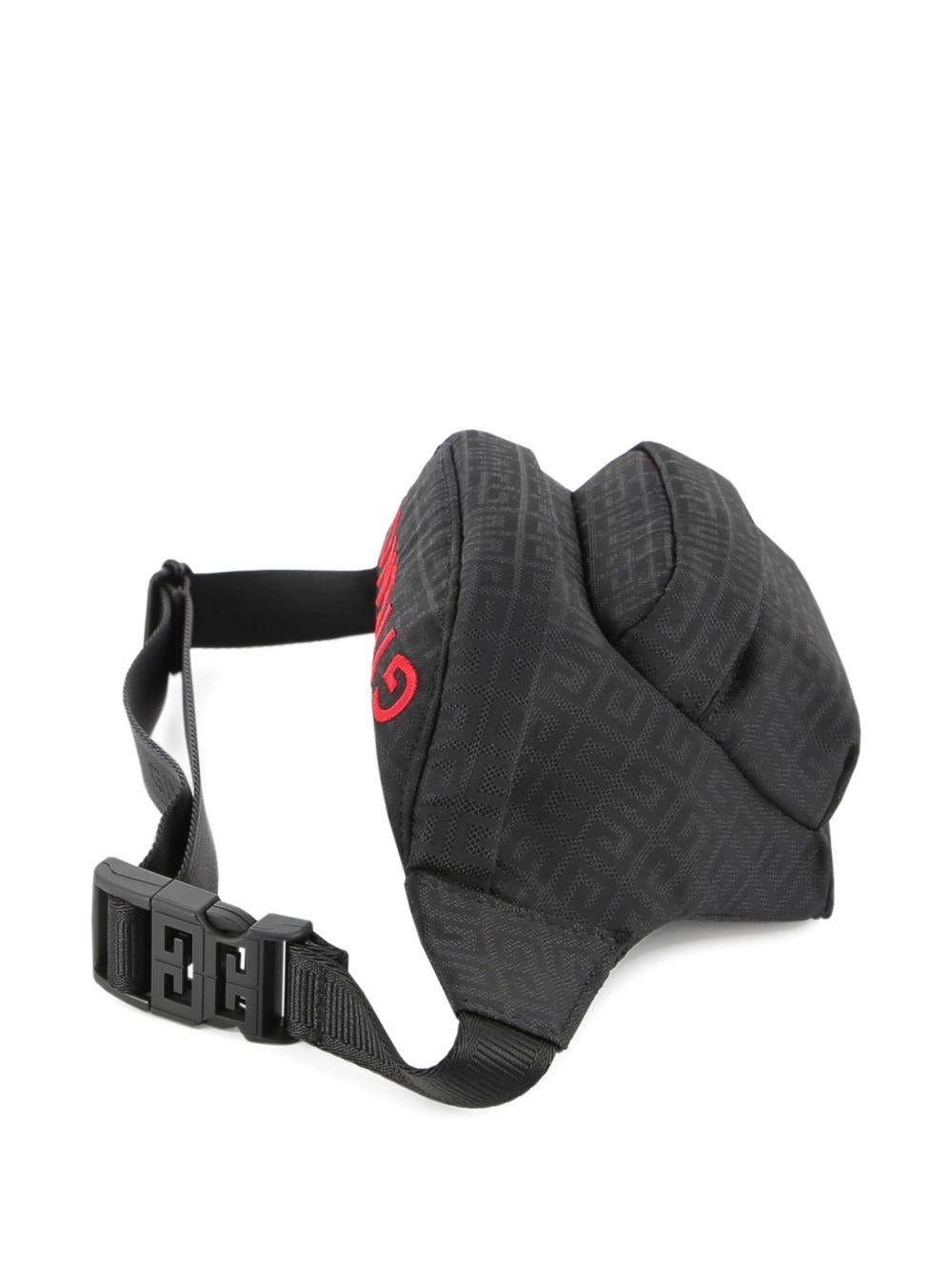 Marsupio per bambino Givenchy Kids nero con tasca con zip sul davanti - Rubino Kids