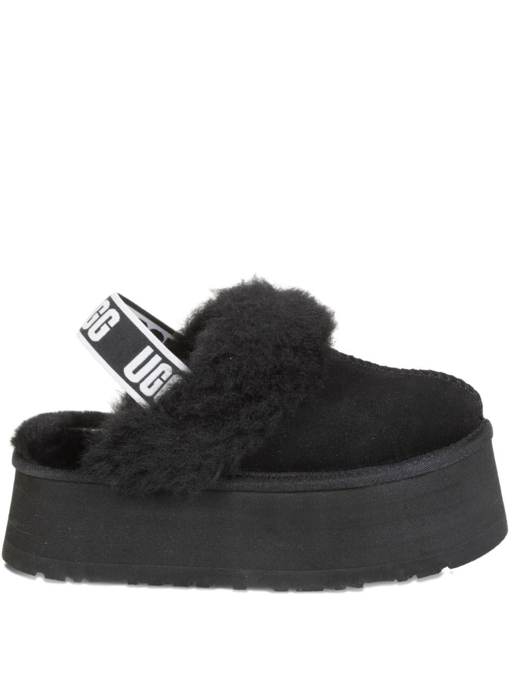 Mules per bambina UGG Kids Funkette nero con plateau - Rubino Kids