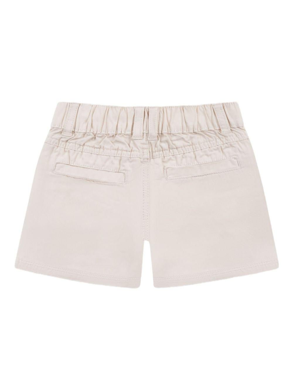 Pantaloncini per neonato TRUSSARDI JUNIOR beige con logo ricamato<BR/><BR/> - Rubino Kids
