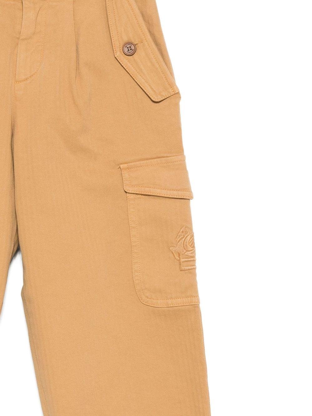 Pantaloni cargo per bambino ETRO KIDS marroni con motivo Pegaso - Rubino Kids