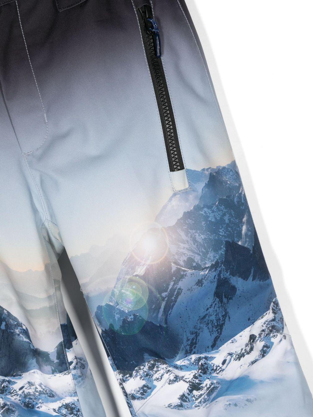 Pantaloni da sci per bambino Molo Jump Pro blu con effetto sfumato - Rubino Kids