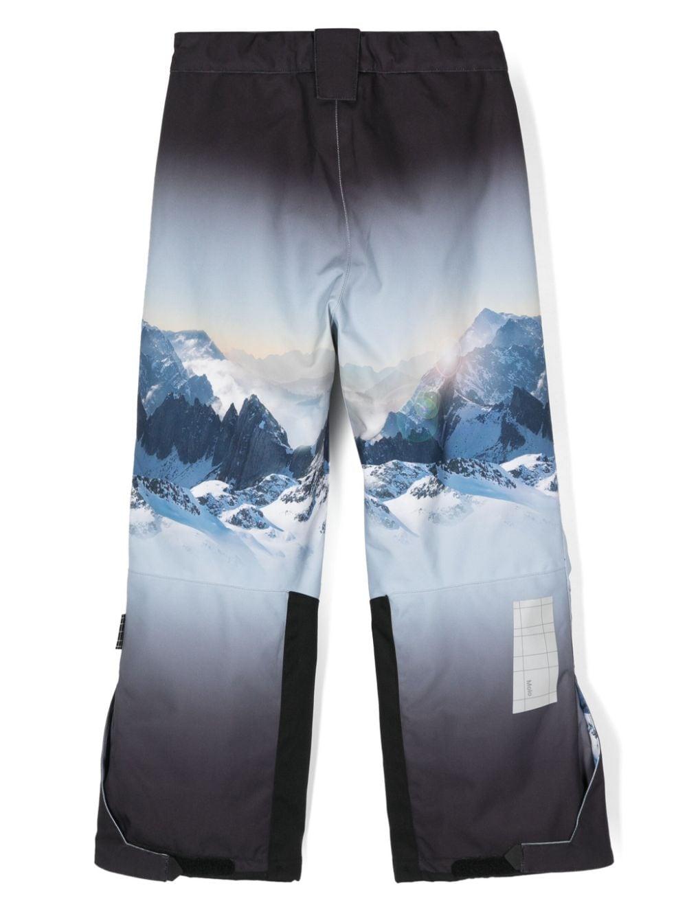 Pantaloni da sci per bambino Molo Jump Pro blu con effetto sfumato - Rubino Kids