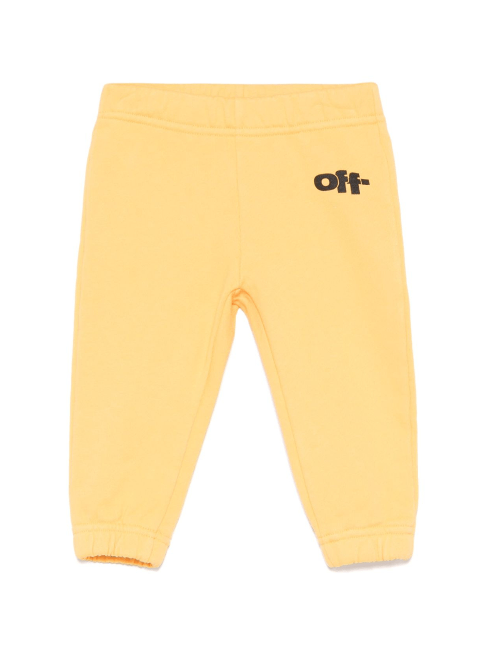 Pantaloni di tuta con stampa grafica per neonato Off - White Kids giallo con polsini elasticizzati - Rubino Kids