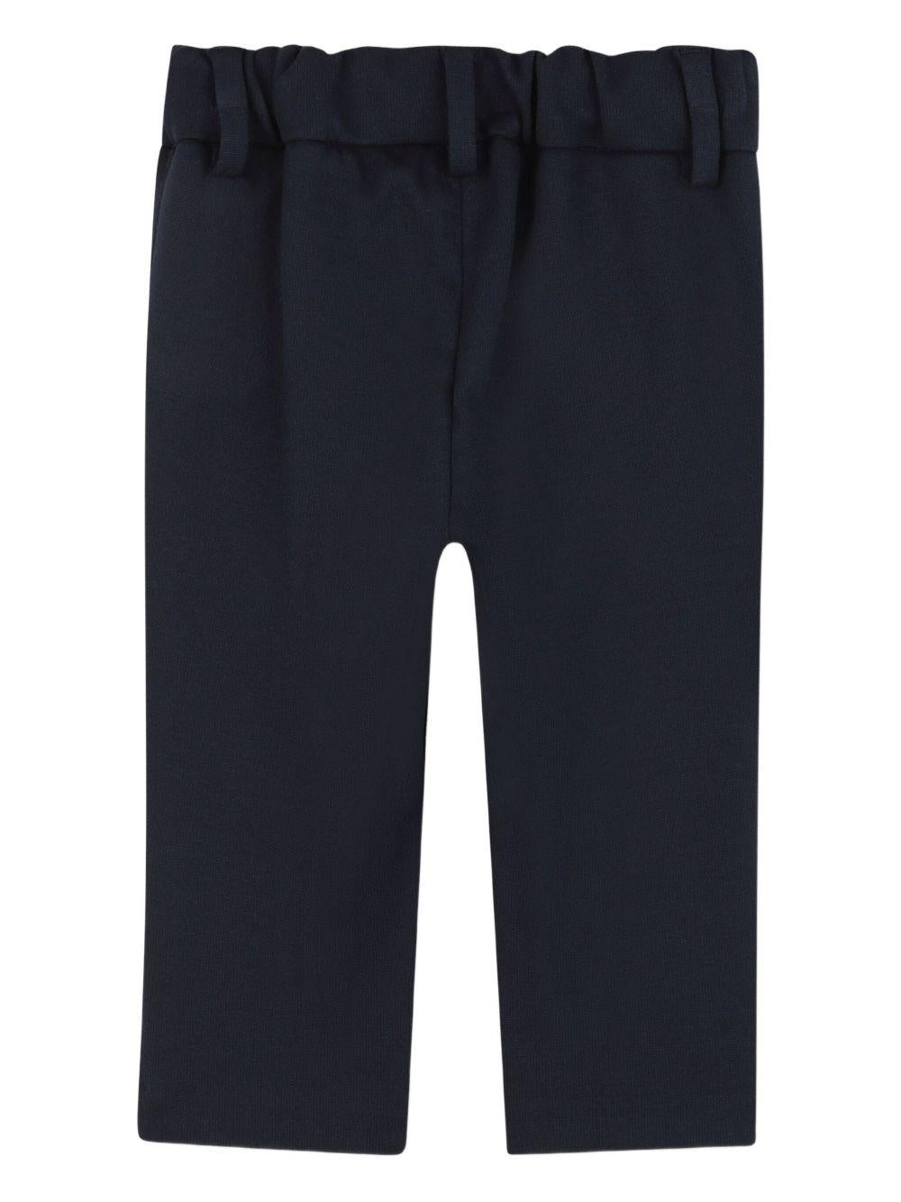 Pantaloni e giacca per neonato BOSS Kidswear blu con orlo a contrasto (2 pezzi) - Rubino Kids