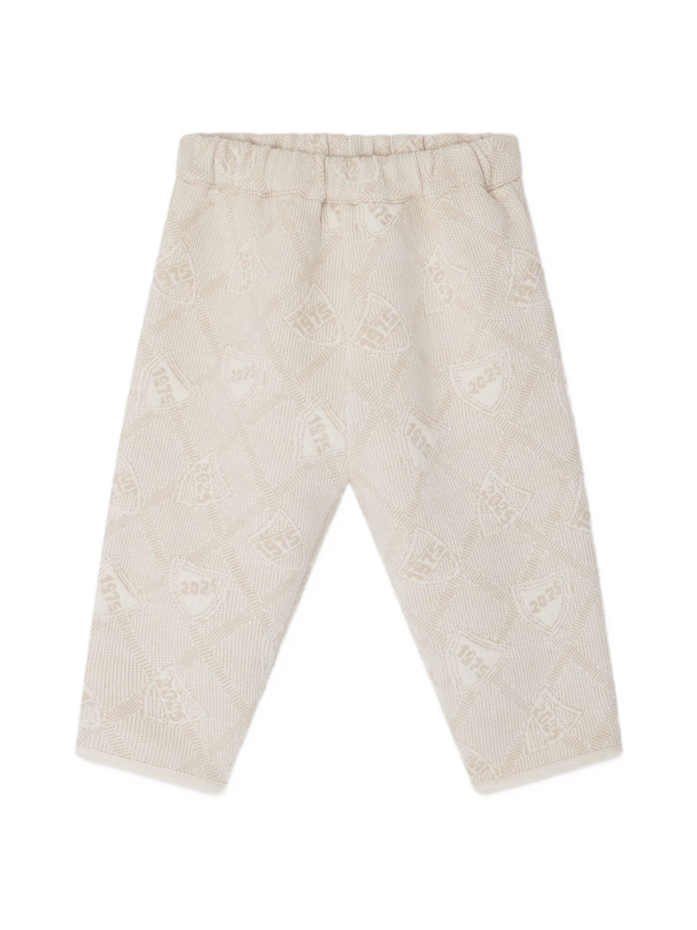 Pantaloni Elvin per neonato Bonpoint beige con vita elasticizzata - Rubino Kids