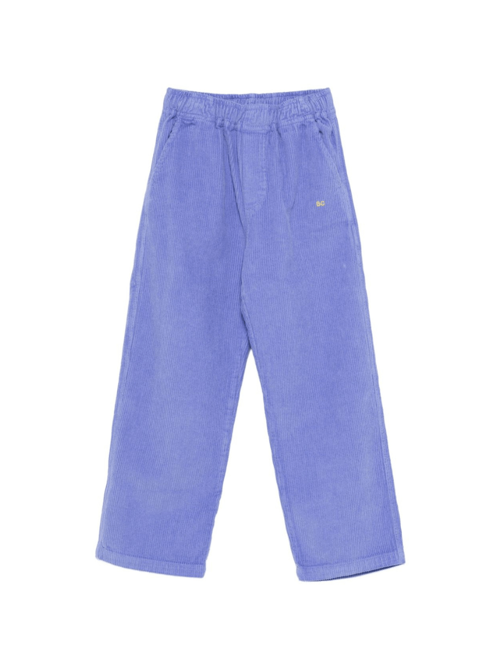 Pantaloni per bambina Bobo Choses viola con logo ricamato - Rubino Kids