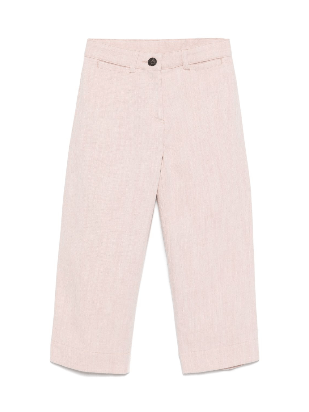 Pantaloni per bambina Bonpoint Gersande rosa con due tasche posteriori applicate - Rubino Kids