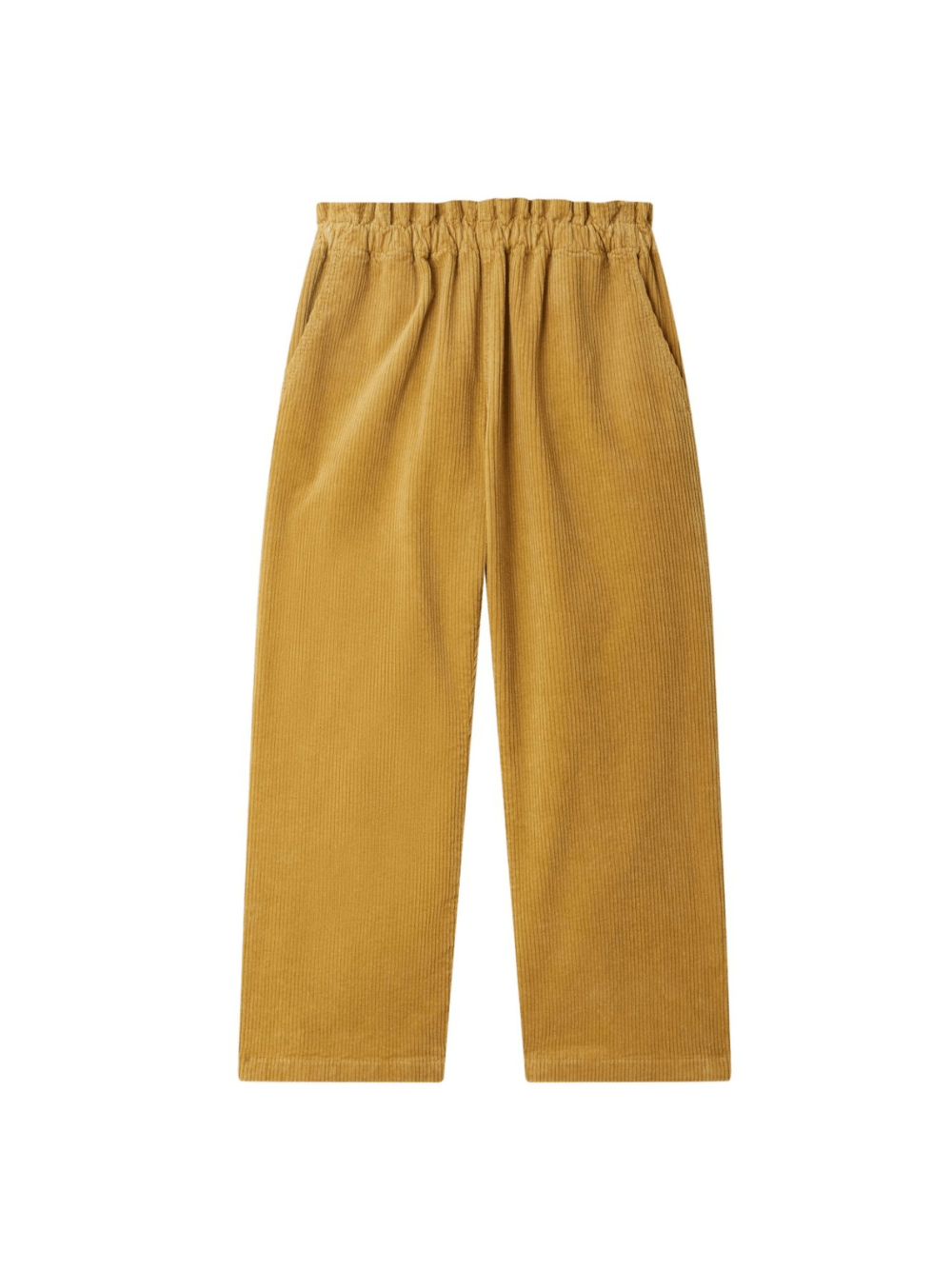 Pantaloni per bambina Bonpoint giallo con vita elasticizzata - Rubino Kids