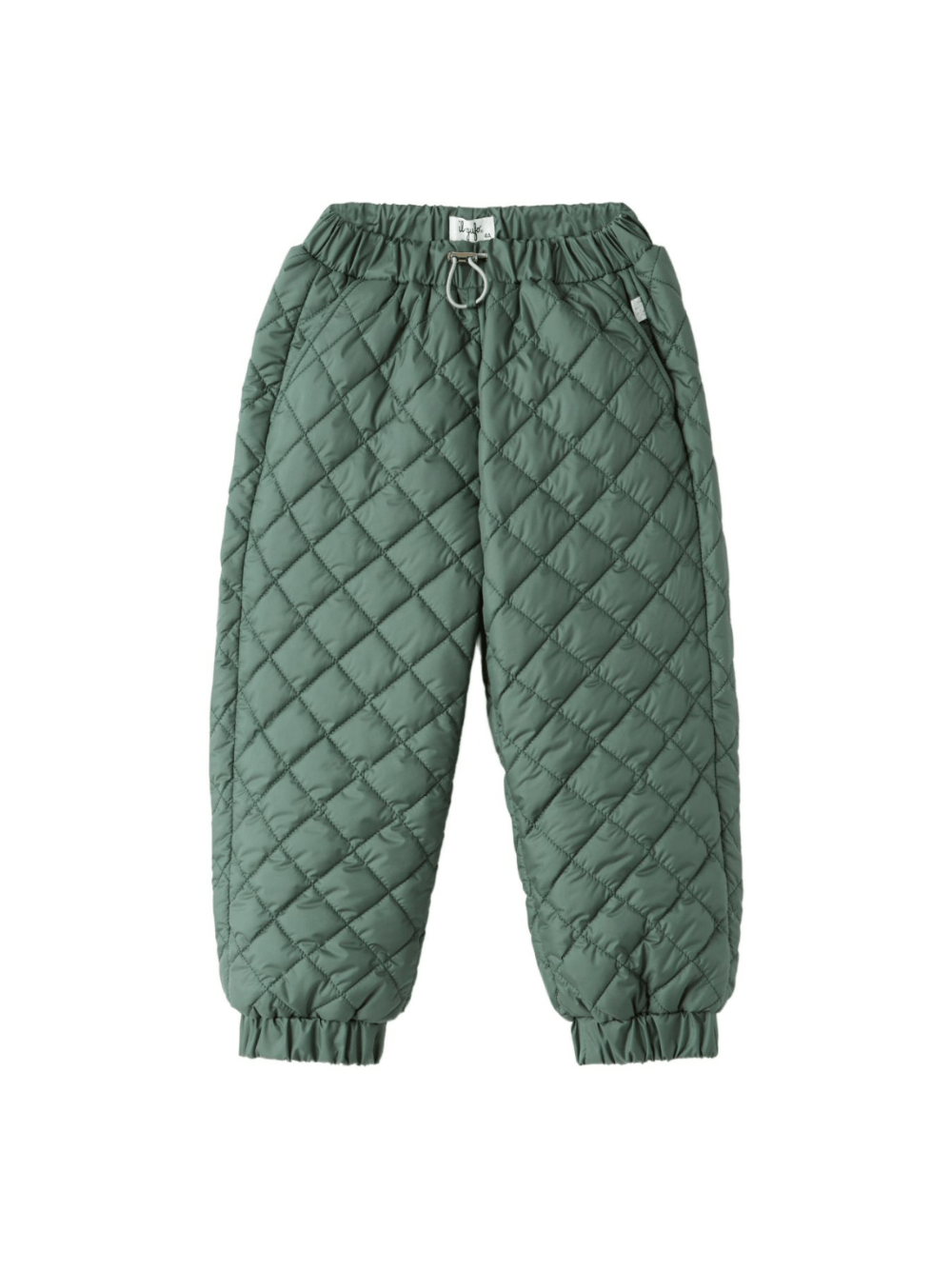 Pantaloni per bambina Il Gufo verde con motivo trapuntato - Rubino Kids