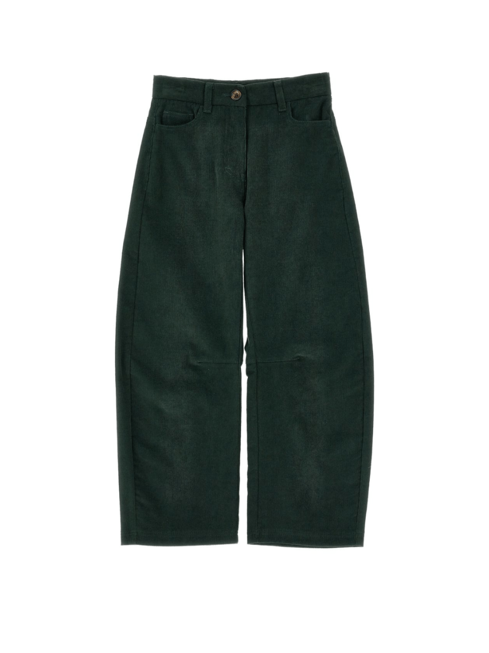 Pantaloni per bambina Philosophy di Lorenzo Serafini Kids verdi con tasche applicate - Rubino Kids