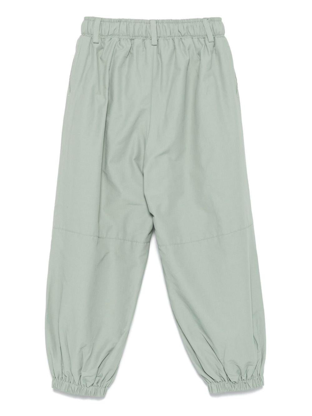 Pantaloni per bambina Stella McCartney Kids verde con stampa grafica - Rubino Kids