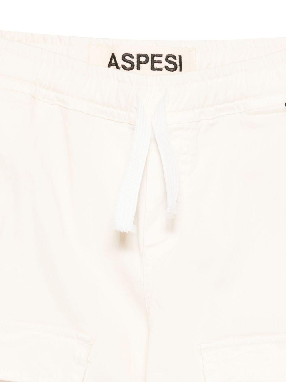 Pantaloni per bambino Aspesi Kids bianchi con tasche laterali - Rubino Kids